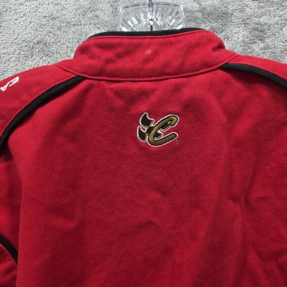 Vintage Dale Earnhardt Jr. Racing Jacket Youth Boys Size 18/20 XL Red Button Up - Picture 9 of 15